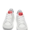 Kinder-Sneaker aus Leder mit doppeltem Logo