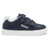 Kinder-Sneaker aus Leder mit Logo-Prints Kinder-Sneaker aus Leder mit Logo-Prints