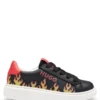 Kinder-Sneaker aus Nappaleder mit Flammen-Motiv Kinder-Sneaker aus Nappaleder mit Flammen-Motiv