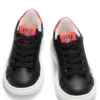 Kinder-Sneaker aus Nappaleder mit Flammen-Motiv Kinder-Sneaker aus Nappaleder mit Flammen-Motiv