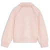 Kinder-Strickjacke aus Stretch-Piqué mit Logo-Plakette Kinder-Strickjacke aus Stretch-Piqué mit Logo-Plakette