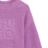 Kinder-Strickpullover mit gestapeltem Logo