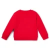 Kinder-Sweatshirt aus Baumwollmischung mit rotem Logo-Label