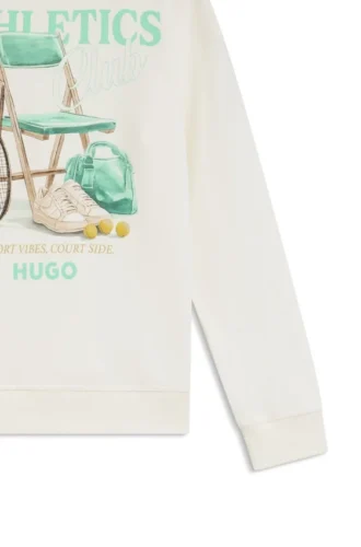 Kinder-Sweatshirt aus Fleece mit Sportmotiv