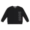 Kinder-Sweatshirt aus Fleece mit vertikalem Logo Kinder-Sweatshirt aus Fleece mit vertikalem Logo
