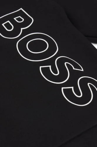 Kinder-Sweatshirt aus Fleece mit vertikalem Logo