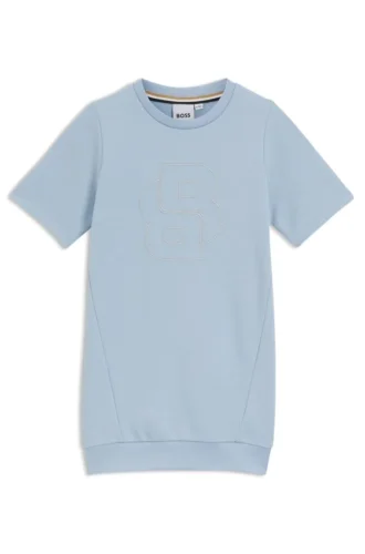 Kinder-Sweatshirt-Kleid mit gesticktem Double-B-Monogramm
