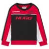 Kinder-Sweatshirt mit charakteristischen Details aus einer Baumwollmischung