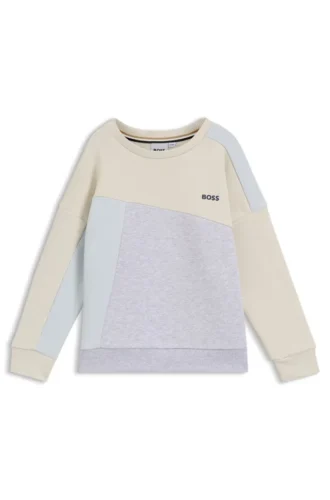 Kinder-Sweatshirt mit Colour-Blocking aus Baumwollmischung
