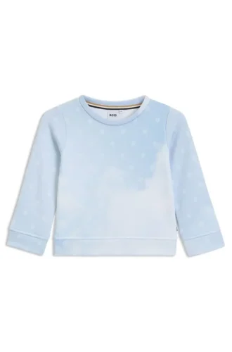 Kinder-Sweatshirt mit Double-B-Monogrammen und Wolken