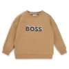Kinder-Sweatshirt mit geprägtem Logo aus Baumwollmischung Kinder-Sweatshirt mit geprägtem Logo aus Baumwollmischung