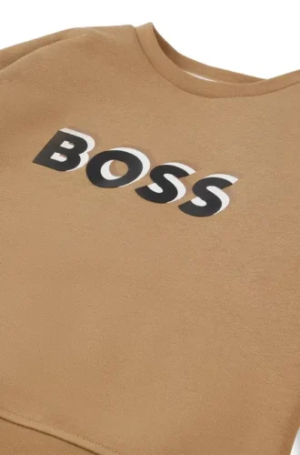 Kinder-Sweatshirt mit geprägtem Logo aus Baumwollmischung