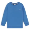 Kinder-Sweatshirt mit Kontrastlogo aus Baumwollmischung