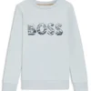Kinder-Sweatshirt mit Logo-Motiv aus einer Baumwollmischung