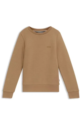 Kinder-Sweatshirt mit Logo-Print aus Baumwollmischung