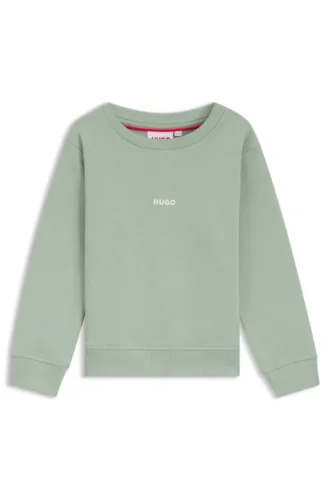 Kinder-Sweatshirt mit Logo-Print aus Baumwollmischung