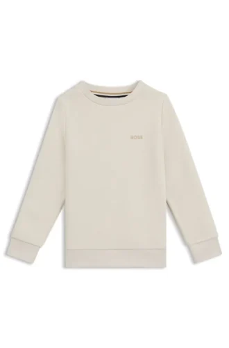 Kinder-Sweatshirt mit Logo-Print aus Baumwollmischung