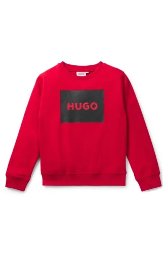 Kinder-Sweatshirt mit quadratischem Logo-Print