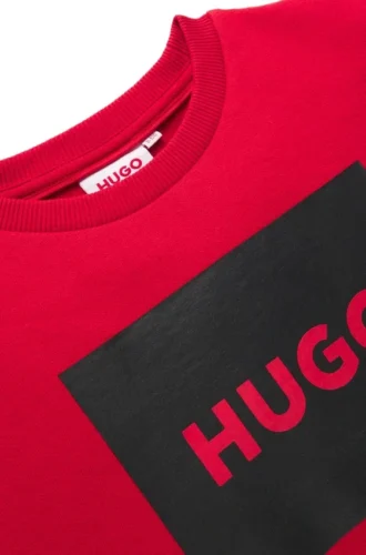 Kinder-Sweatshirt mit quadratischem Logo-Print