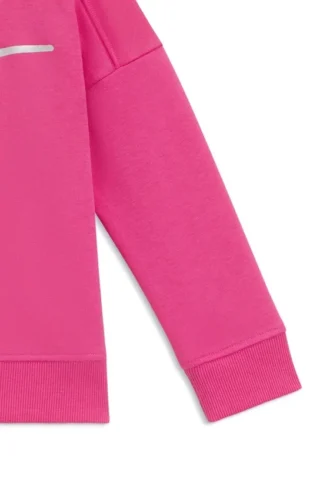 Kinder-Sweatshirt mit schillerndem Logo aus Baumwollmischung