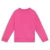 Kinder-Sweatshirt mit schillerndem Logo aus Baumwollmischung