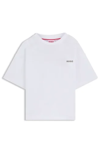 Kinder-T-Shirt aus Baumwolle mit Box-Motiv