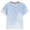 Kinder-T-Shirt aus Baumwolle mit Double-B-Monogrammen und Wolken Kinder-T-Shirt aus Baumwolle mit Double-B-Monogrammen und Wolken