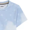 Kinder-T-Shirt aus Baumwolle mit Double-B-Monogrammen und Wolken Kinder-T-Shirt aus Baumwolle mit Double-B-Monogrammen und Wolken