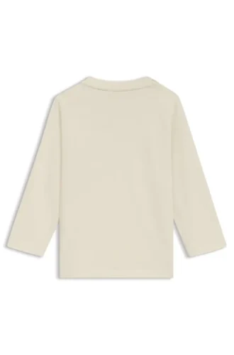 Kinder-T-Shirt aus Baumwolle mit drei Logo-Aufnähern