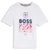 Kinder-T-Shirt aus Baumwolle mit Fußballmotiv