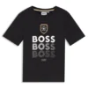 Kinder-T-Shirt aus Baumwolle mit Fußballmotiv