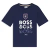 Kinder-T-Shirt aus Baumwolle mit Fußballmotiv Kinder-T-Shirt aus Baumwolle mit Fußballmotiv