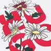 Kinder-T-Shirt aus Baumwolle mit gestapeltem Blumenlogo-Print