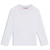 Kinder-T-Shirt aus Baumwolle mit geteiltem Logo