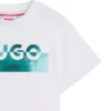 Kinder-T-Shirt aus Baumwolle mit geteiltem Logo Kinder-T-Shirt aus Baumwolle mit geteiltem Logo