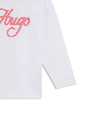 Kinder-T-Shirt aus Baumwolle mit Glitzer-Logo