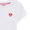 Kinder-T-Shirt aus Baumwolle mit herzförmigem Sticklogo Kinder-T-Shirt aus Baumwolle mit herzförmigem Sticklogo