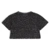 Kinder-T-Shirt aus Baumwolle mit Leopardenmuster und glänzendem Logo Kinder-T-Shirt aus Baumwolle mit Leopardenmuster und glänzendem Logo