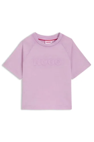 Kinder-T-Shirt aus Baumwolle mit Logo-Detail
