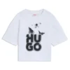 Kinder-T-Shirt aus Baumwolle mit Logo-Motiv Kinder-T-Shirt aus Baumwolle mit Logo-Motiv