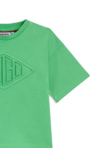 Kinder-T-Shirt aus Baumwolle mit Logo-Motiv