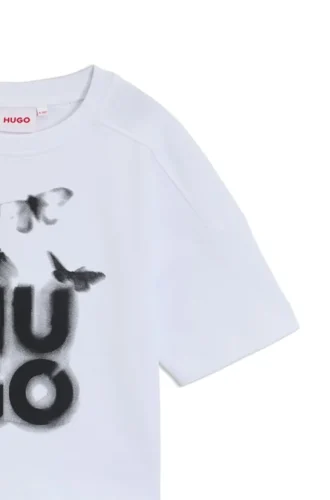 Kinder-T-Shirt aus Baumwolle mit Logo-Motiv