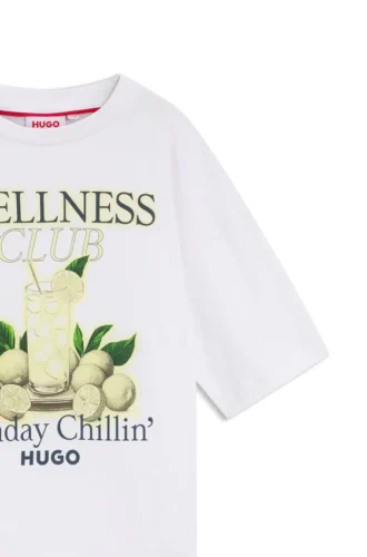 Kinder-T-Shirt aus Baumwolle mit Logo-Motiv