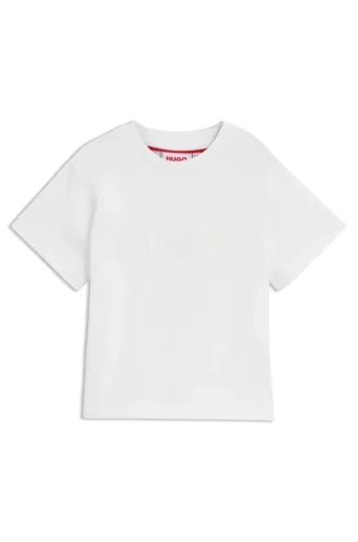 Kinder-T-Shirt aus Baumwolle mit Logo-Print