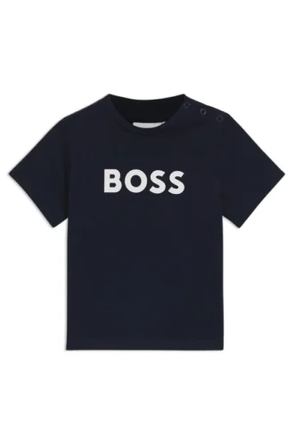 Kinder-T-Shirt aus Baumwolle mit Logo-Print