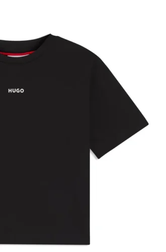 Kinder-T-Shirt aus Baumwolle mit Logo-Print