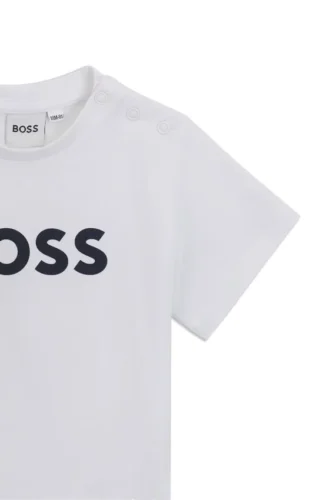 Kinder-T-Shirt aus Baumwolle mit Logo-Print