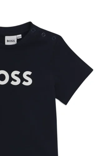 Kinder-T-Shirt aus Baumwolle mit Logo-Print