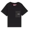 Kinder-T-Shirt aus Baumwolle mit Ripstop-Tasche