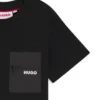 Kinder-T-Shirt aus Baumwolle mit Ripstop-Tasche